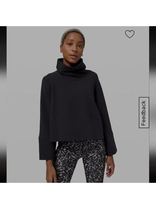 lululemon athletica Sweaters - LULULEMON ATHLETICA WOMEN'S Oversized Textured Funnel-Neck Pullover SIZE 6